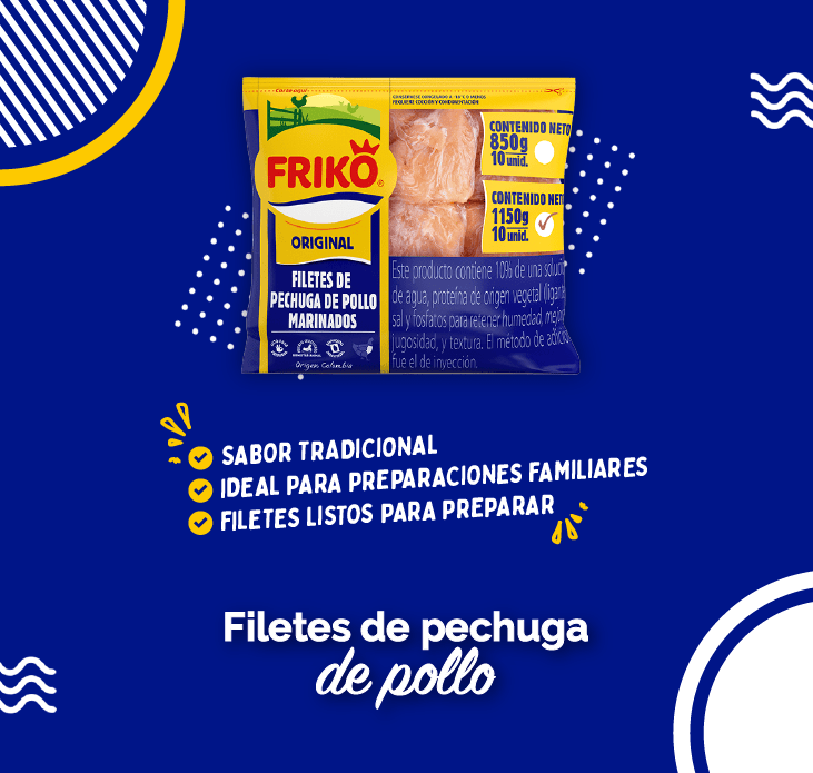 Filetes de pechuga porcionados